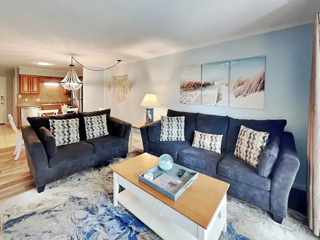 Living room at Hilton Head Beach and Tennis - Ocean Villas C10